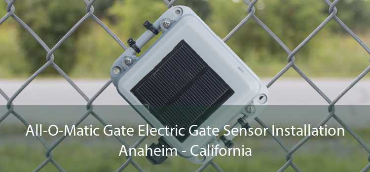 All-O-Matic Gate Electric Gate Sensor Installation Anaheim - California