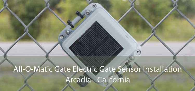 All-O-Matic Gate Electric Gate Sensor Installation Arcadia - California