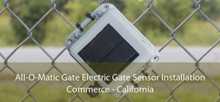 All-O-Matic Gate Electric Gate Sensor Installation Commerce - California