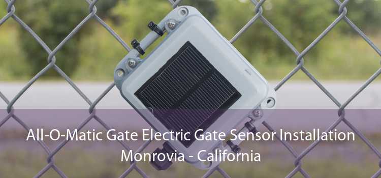 All-O-Matic Gate Electric Gate Sensor Installation Monrovia - California