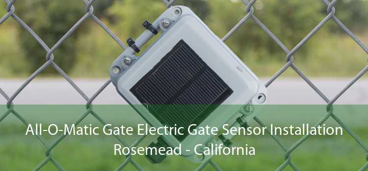 All-O-Matic Gate Electric Gate Sensor Installation Rosemead - California