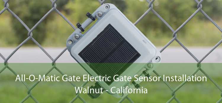 All-O-Matic Gate Electric Gate Sensor Installation Walnut - California