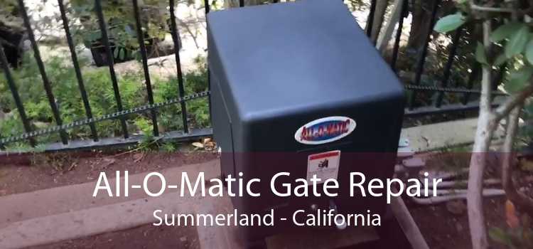 All-O-Matic Gate Repair Summerland - California