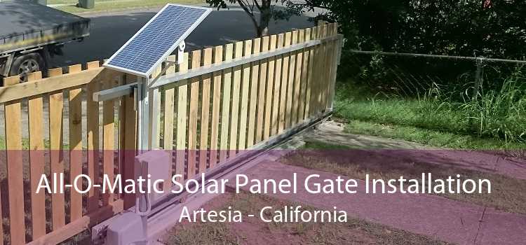 All-O-Matic Solar Panel Gate Installation Artesia - California