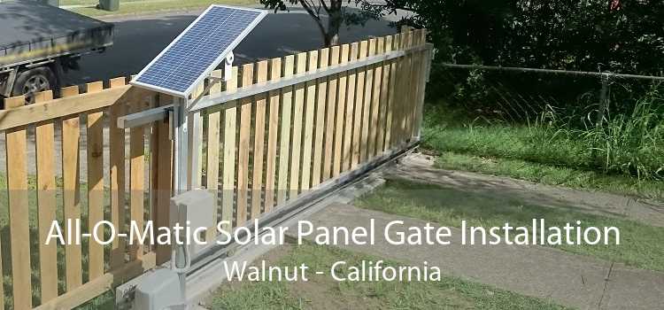 All-O-Matic Solar Panel Gate Installation Walnut - California