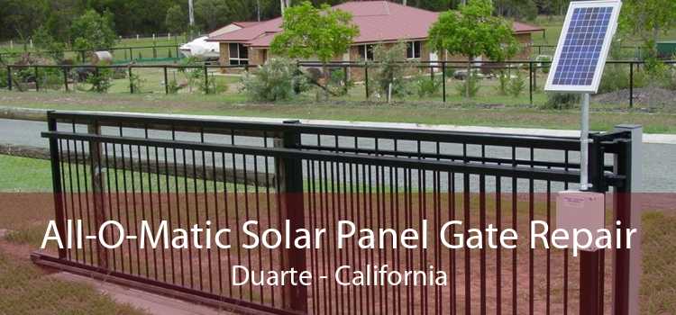 All-O-Matic Solar Panel Gate Repair Duarte - California