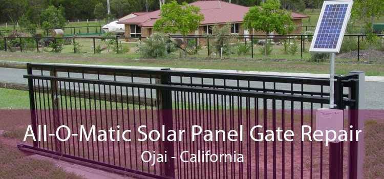 All-O-Matic Solar Panel Gate Repair Ojai - California